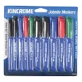 Kincrome Permanent Marker 10 Pack Various Colours & Tips