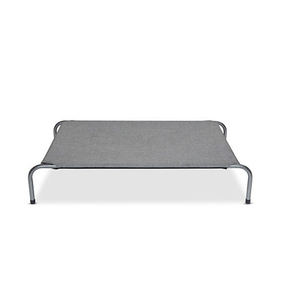 (Discontinued) Superior Pet Goods Dreamy Days Raised Dog Bed - Grey & Silver - Medium