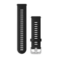 Garmin Quick Release 22mm Black with Silver Hardware