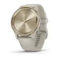 Garmin vivomove Trend Cream Gold Stainless Steel Bezel with French Grey Case and Silicone Band