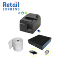 TSP143III - ETHERNET LAN Printer, Cash Drawer and 80 x 80 Thermal Receipt paper