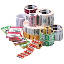 Zebra 4"x3" Direct Thermal Label, 2,000 Labels/Roll, Bright White Uncoated with Permanent Acrylic Adhesive for Industrial Applications