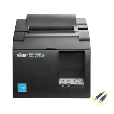 Star TSP143III USB Thermal Receipt Printer for Retail, Fast Print Speed, Eco-Friendly, 2 Million Auto-Cuts, Compatible with iPad and iPhone