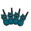 ORICOM PMR795 BLUE HANDHELD UHFCOMPACT RADIO WALKIE QUAD PACK