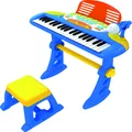 ELECTRONIC MUSICAL KEYBOARD PIANO BLUE FOR KIDS