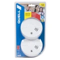 2 x Smoke Alarm Fire Detector Quell Photoelectric Twin kit
