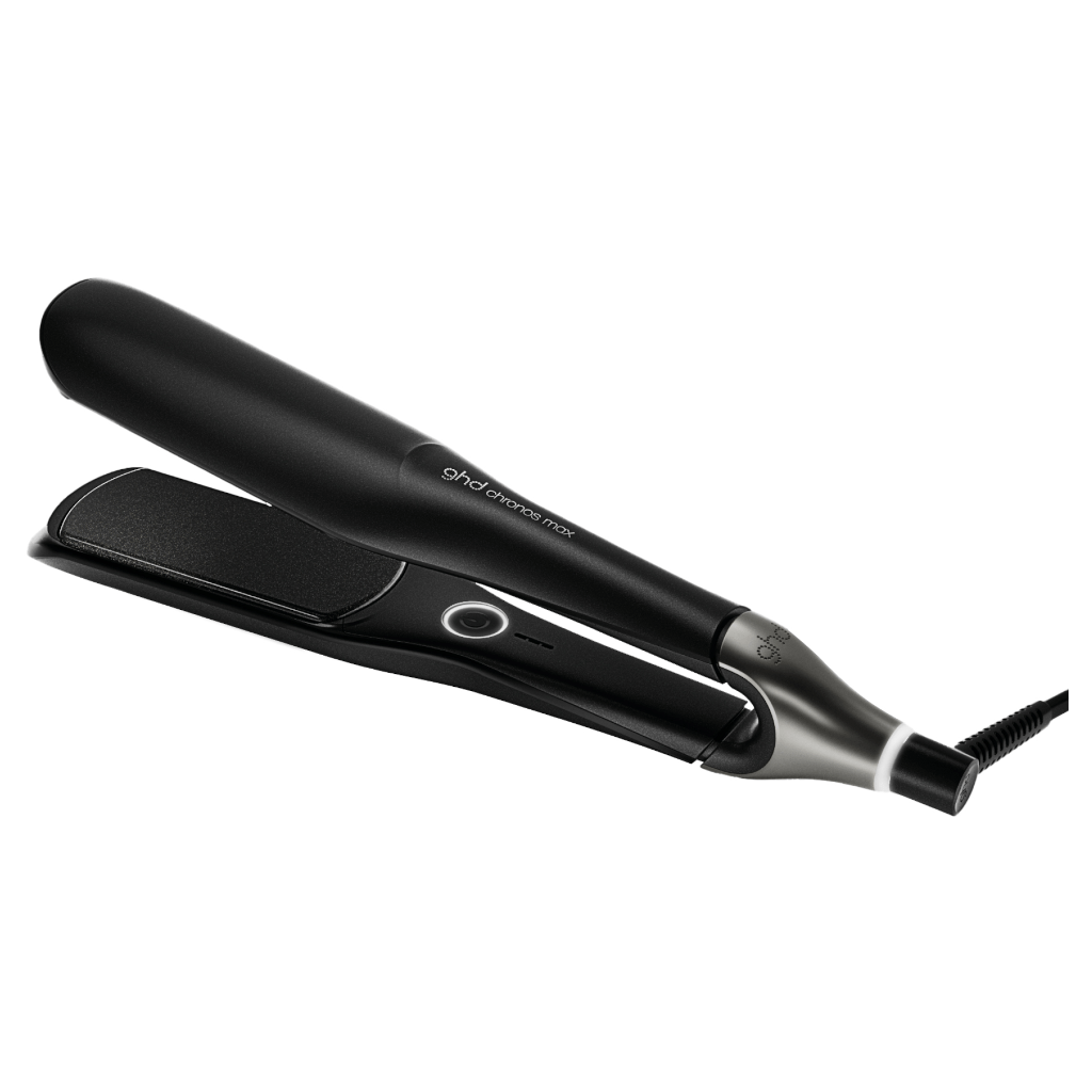 ghd chronos max wide plate hair straightener in black