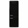 Smeg FAB 50's Style 481L Bottom Mount Refrigerator Black FAB38RBL5AU