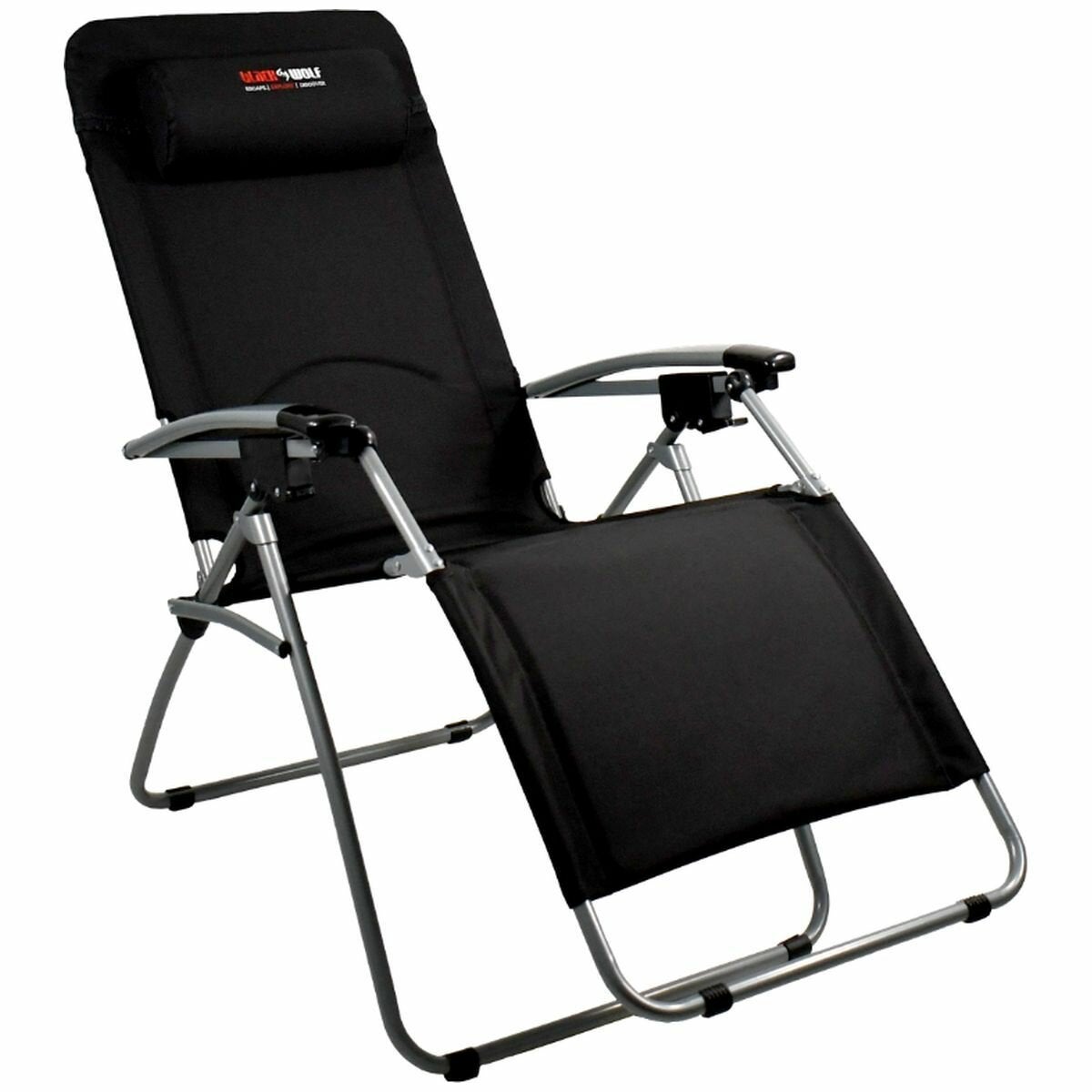 Image of BlackWolf Reclining Lounger Chair Black 32S000211381000