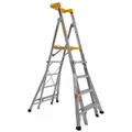 Gorilla 1.45-2.35m Compact Height Adjustable Platform Ladder 150kg Industrial RPL0508-I