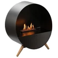Planika Zero Emission Bubble Fireplace in Circular Casing Freestanding or Wall BUBBLEF