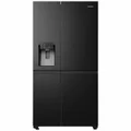 Hisense 632L Side by Side Refrigerator Black Steel HRSBS632BW