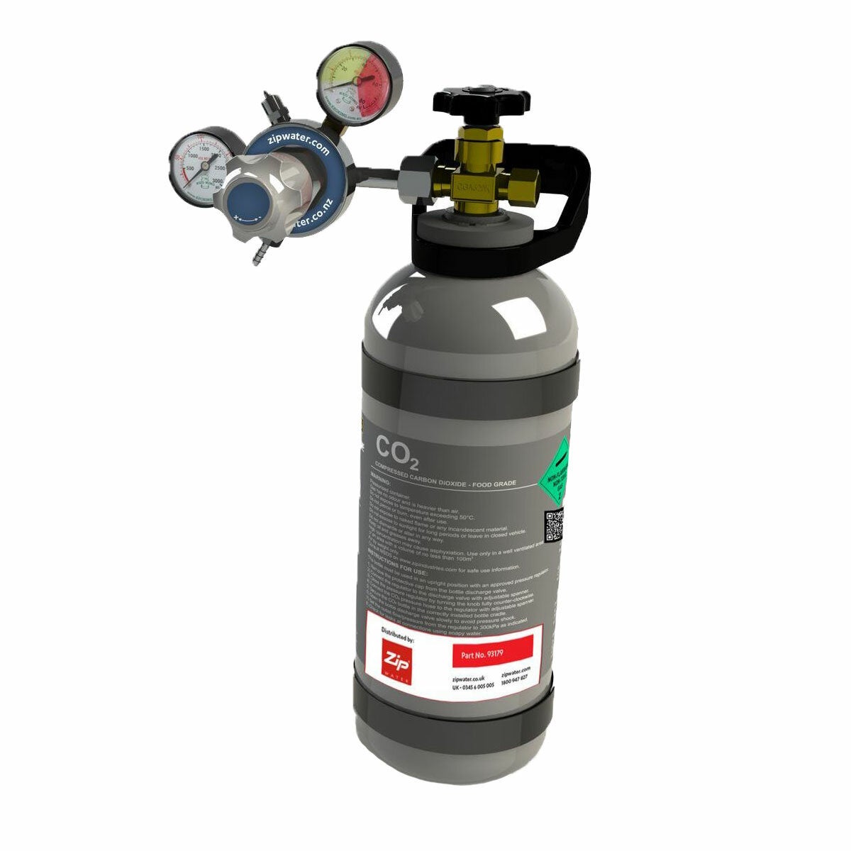 Zip 2.6kg Refillable Co2 Gas Bottle 93223