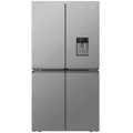 Haier 623L Quad Door Refrigerator with Ice and Water Satina Silver HRF680YPS