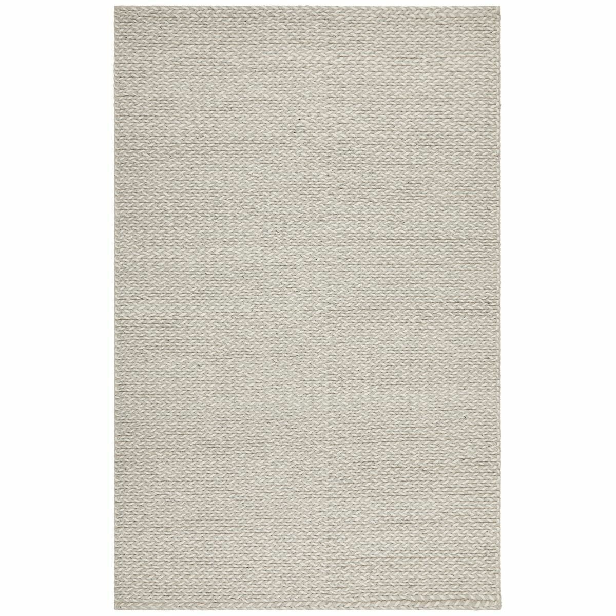 Image of Rug Culture Helena Woven Wool Rug Grey White 225x155cm STUD-321-SIL-225155
