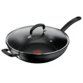 Tefal Specialty Hard Anodised Non-Stick Wok 32cm with Lid B4849417