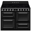 Smeg 110cm Victoria Freestanding Cooker with Induction Hob Black TR4110IBL2