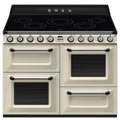 Smeg 110cm Victoria Freestanding Cooker with Induction Hob Panna Cream TR4110IP2