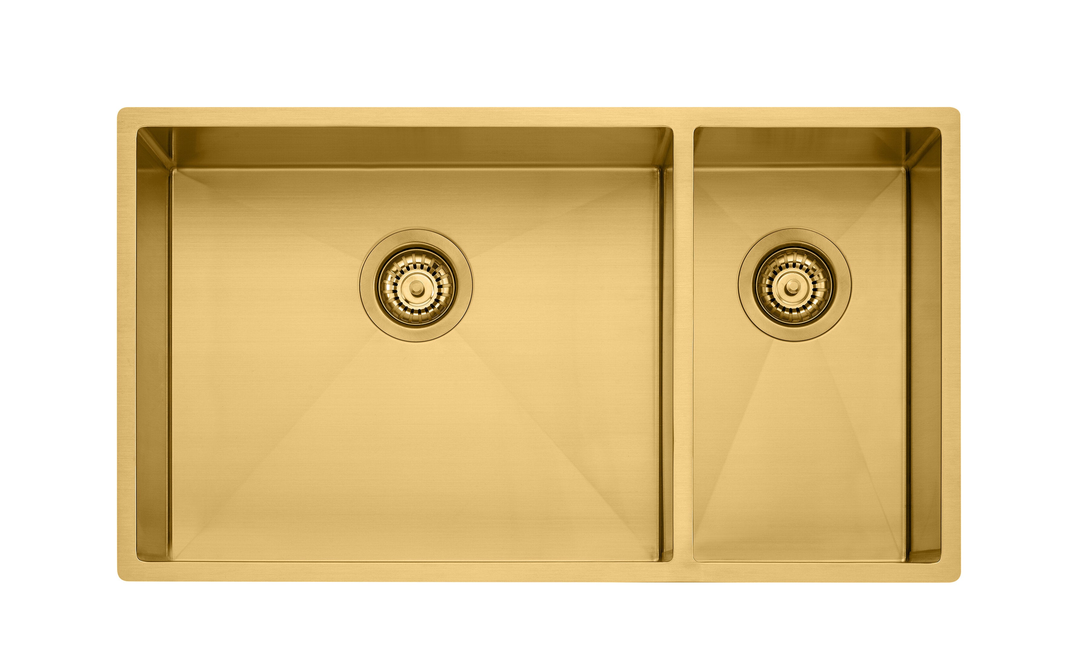 Oliveri Spectra 1 & 1/2 Bowl Brushed Gold Sink SB35AU