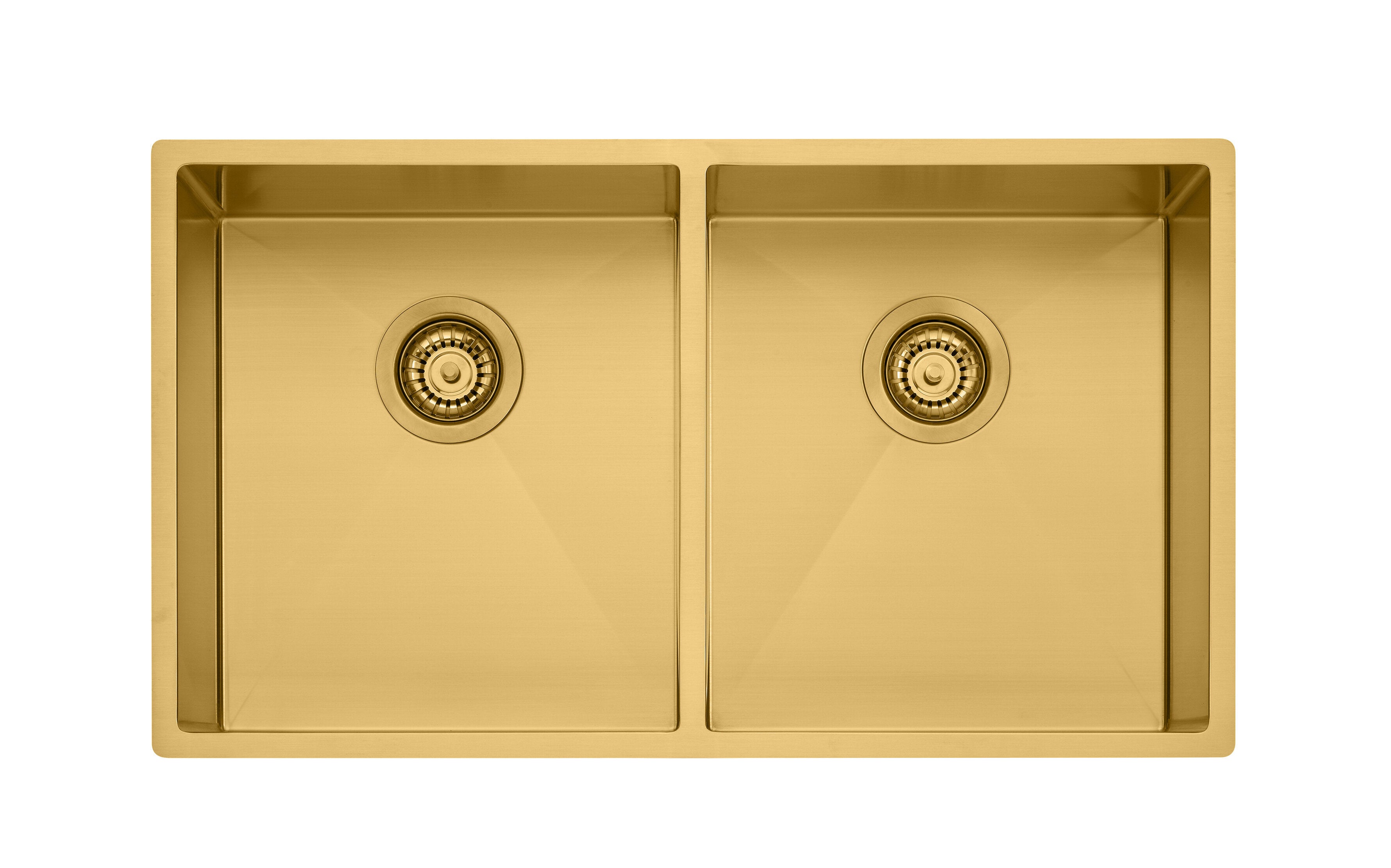 Oliveri Spectra Double Bowl Brushed Gold Sink SB63AU