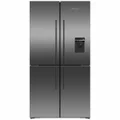Fisher & Paykel 538L Quad Door Refrigerator Black Stainless Steel RF605QDUVB2