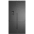 Westinghouse 564L Plumbed French Quad Door Refrigerator Matte Black WQE5650BA
