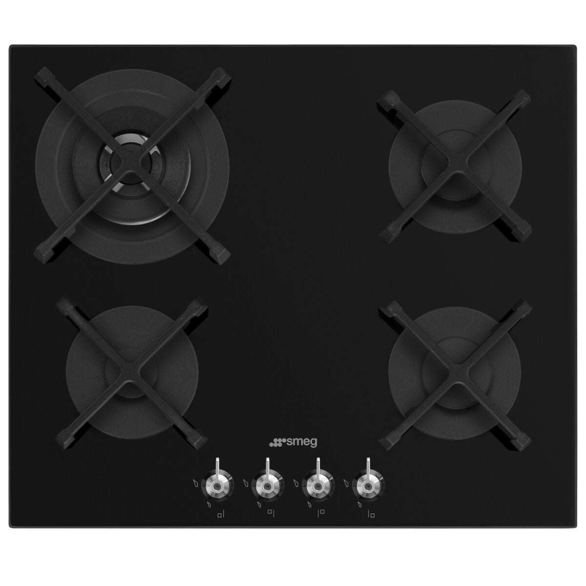 Image of Smeg 60CM Classic Gas on Tempered Glass Cooktop PV364NAU