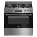 Beko 90cm Dual Fuel Freestanding Oven/Stove Stainless Steel BFC918GMX1