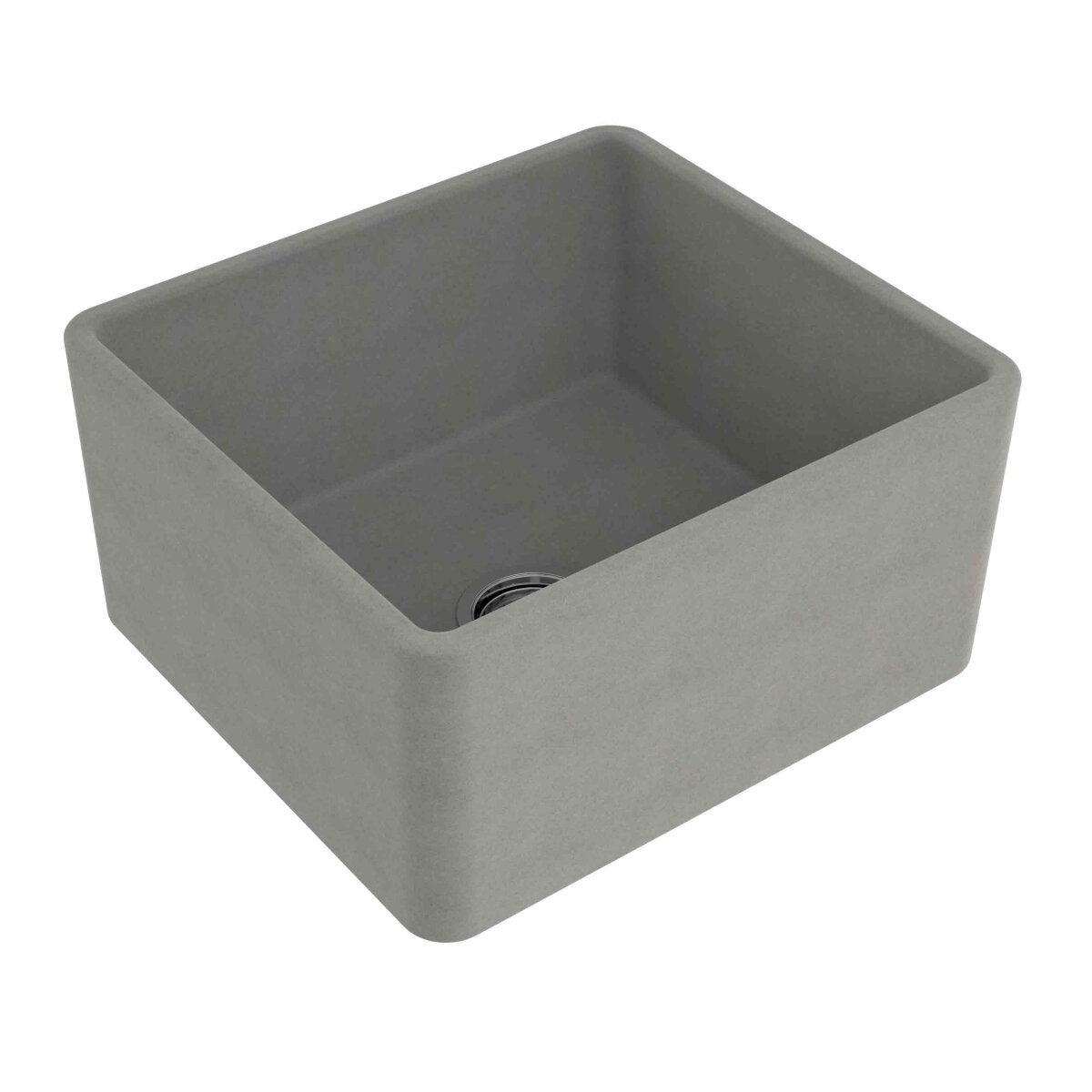 Turner Hastings Novi 50 x 46 Fine Fireclay Single Bowl Butler Sink Concrete NO504FS-CL
