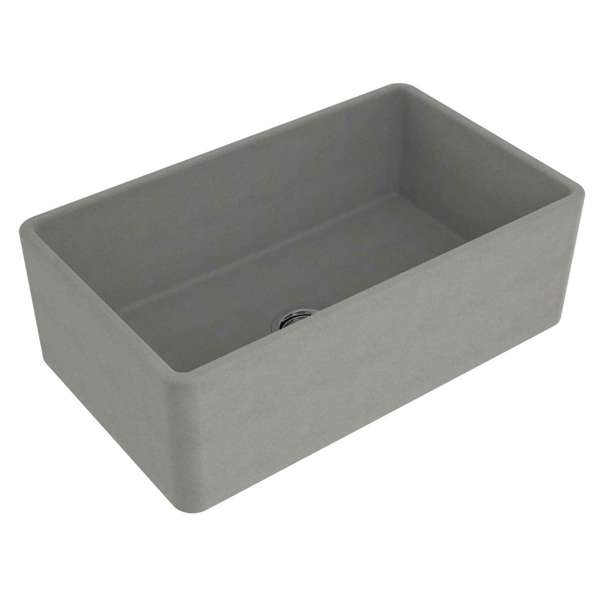 Turner Hastings Novi 75 x 46 Fire Fireclay Single Bowl Butler Sink Concrete NO754FS-CL