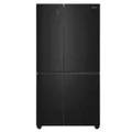 Hisense 652L Side by Side Refrigerator Black Brushed Steel HRSBS652B