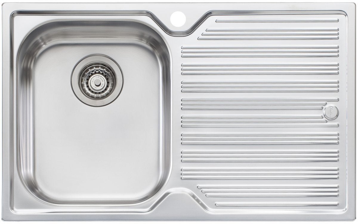 Image of Oliveri DZ121 Diaz Single Bowl Right Hand Drainer Topmount Sink