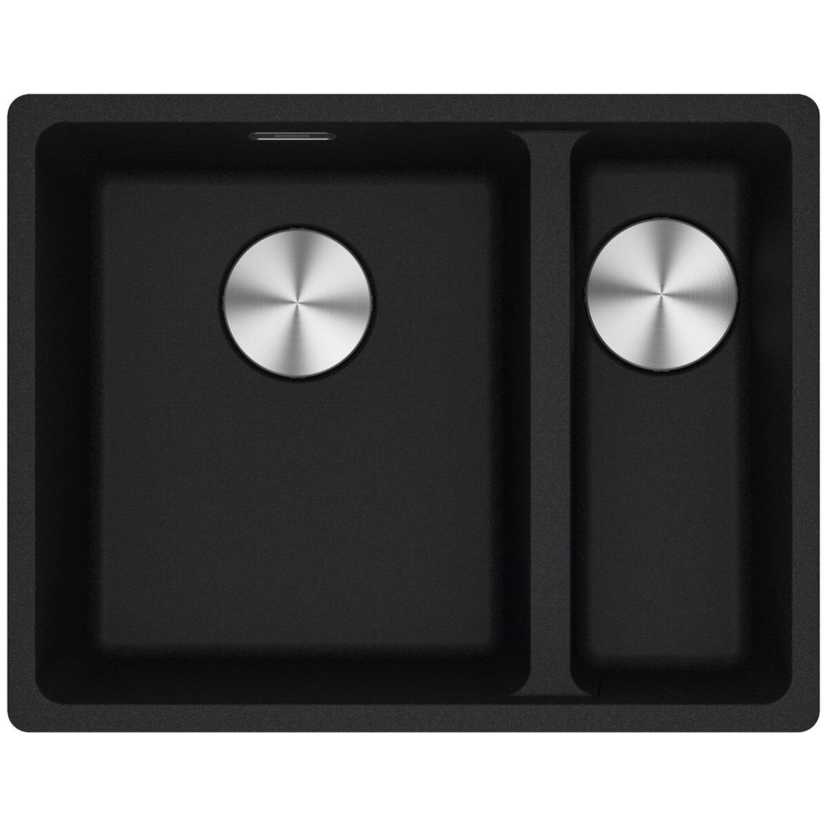 Franke Maris 340/150mm 1 and 1/2 Bowl Right Undermount Sink Onyx MRG160SBRON-B