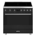 Smeg 90cm Freestanding Oven/Stove with Induction Hob Black and Stainless Steel C9IMMB2