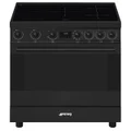 Smeg 90cm Freestanding Oven/Stove with Induction Hob Black C9IMN2