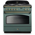 Falcon Classic FX 90cm Dual Fuel Freestanding Oven/Stove Mineral Green CLA90FXDFMG-BR