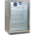 Schmick 118L Stainless Steel Bar Fridge With Heated Glass and Triple Glazing SK118R-SS
