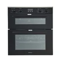 Brohn 60cm Built-In Black Glass Double Electric Oven BROD6001BLK