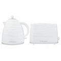 Westinghouse WHKTPK07W White Kettle and 2 Slice Toaster Pack