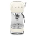 Smeg 50s Style Espresso Coffee Machine Cream ECF02CRAU