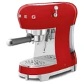 Smeg 50s Style Espresso Coffee Machine Red ECF02RDAU