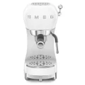 Smeg 50s Style Espresso Coffee Machine White ECF02WHAU