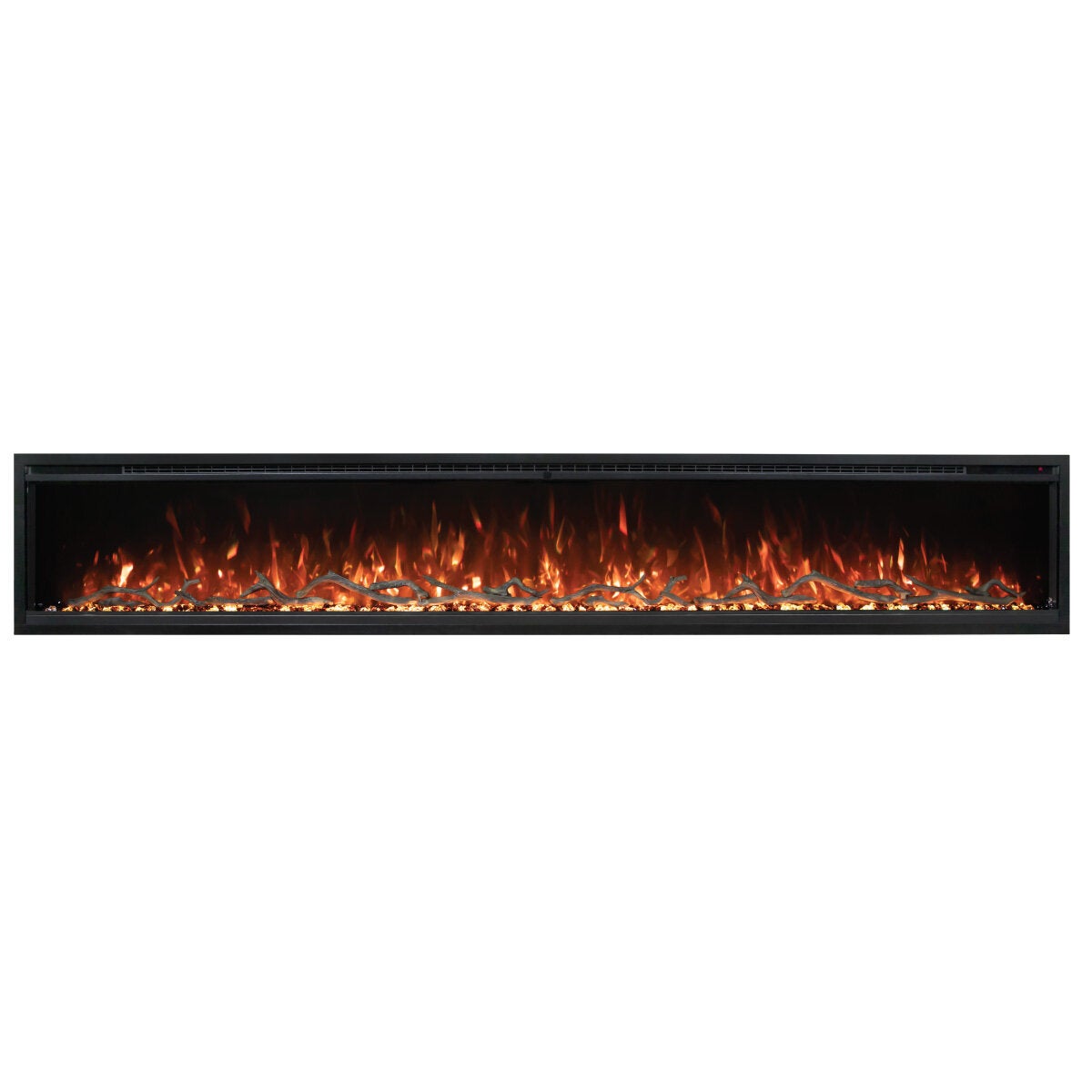 Modern Flames Spectrum 100 Inch Slimline Electric Fireplace with Log Set SPS-100BAUS