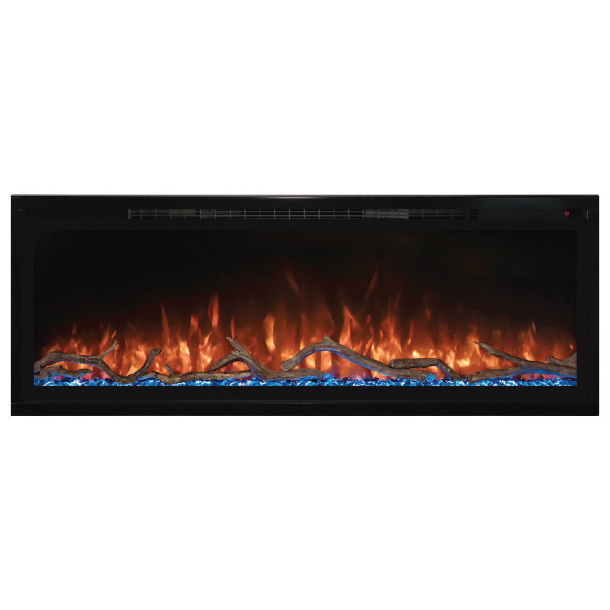 Modern Flames Spectrum 50 Inch Slimline Electric Fireplace with Log Set SPS-50BAUS