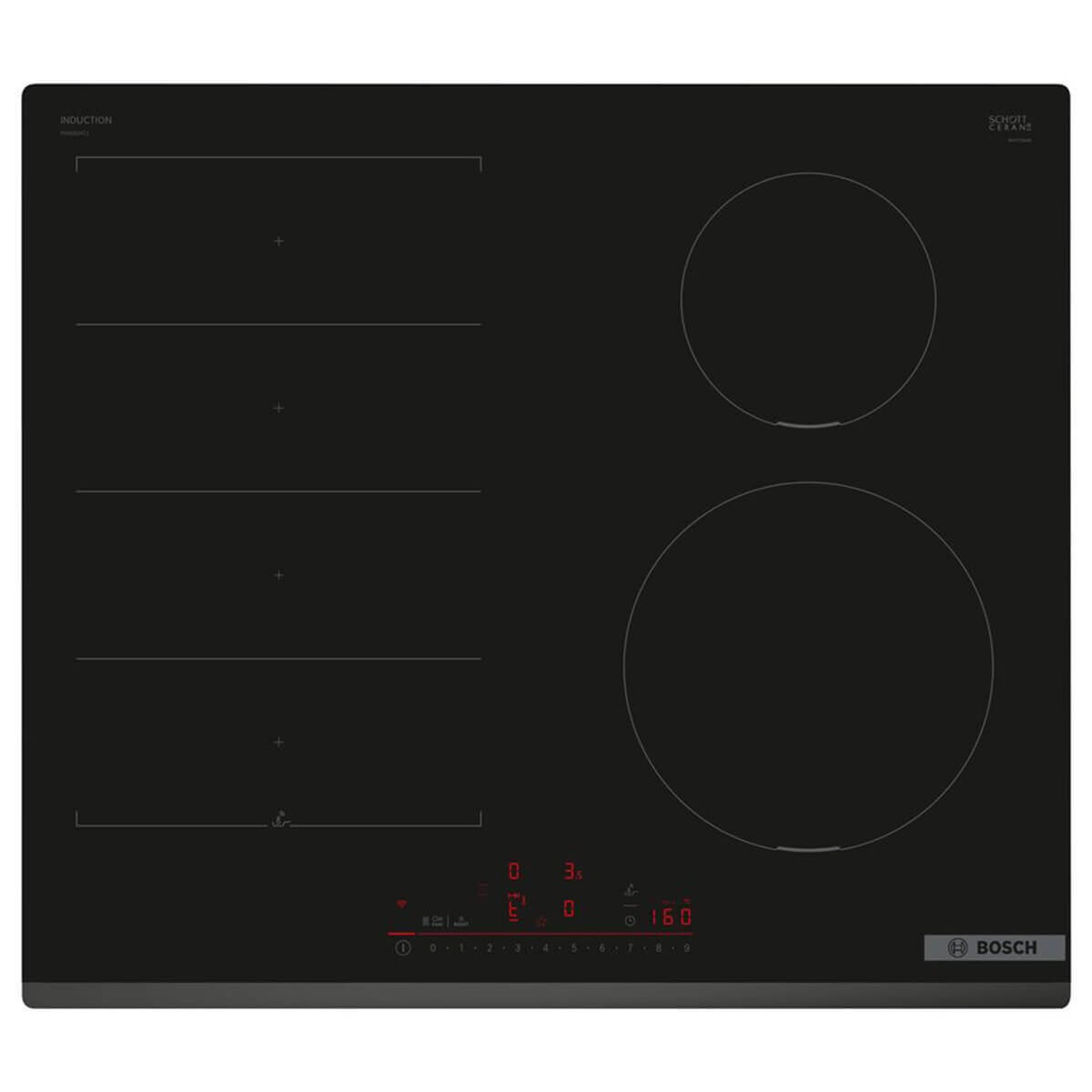 Bosch Series 6 60cm Flex Induction Cooktop Black PIX631HC1H