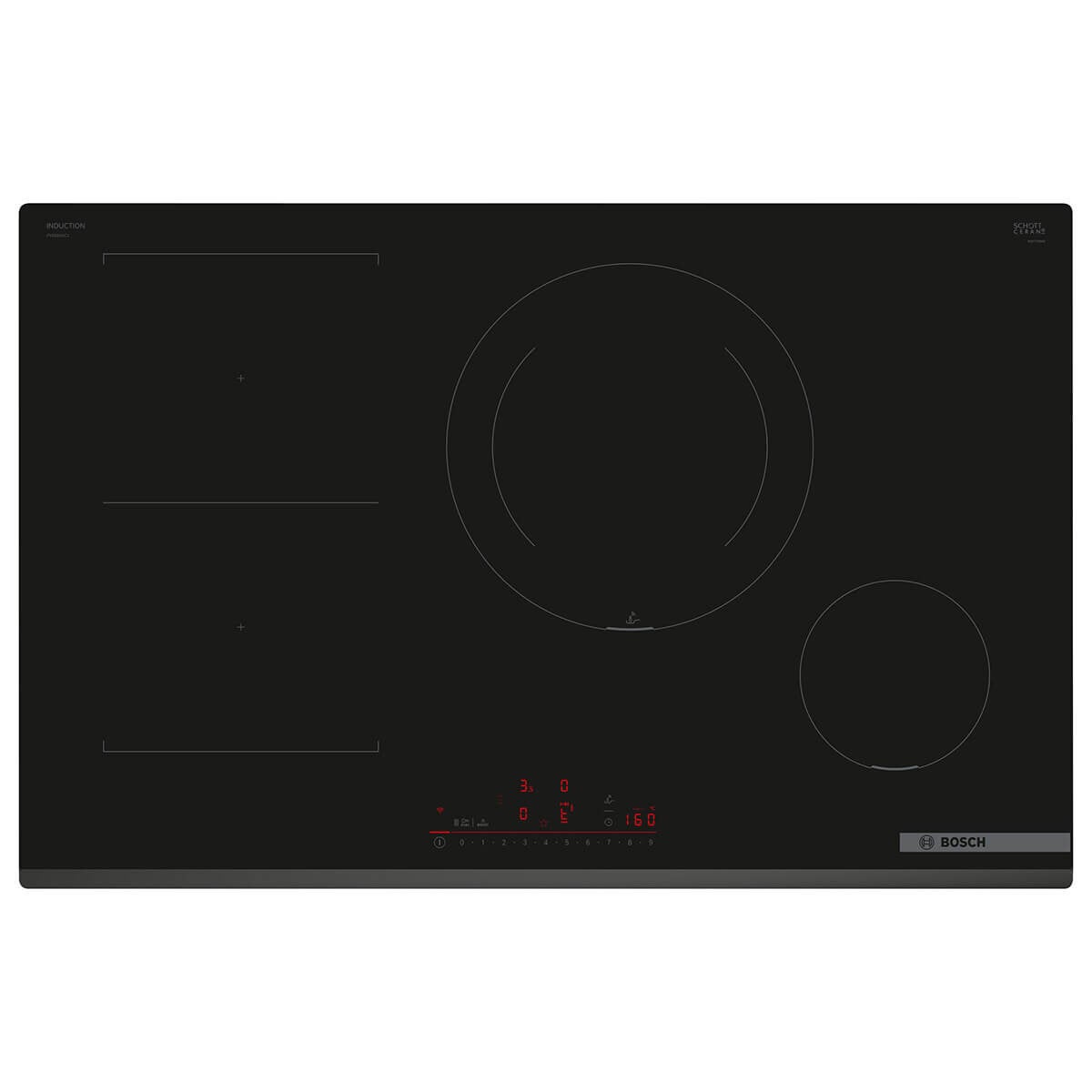 Bosch 80cm Series 6 Induction Cooktop Black PVS831HC1H