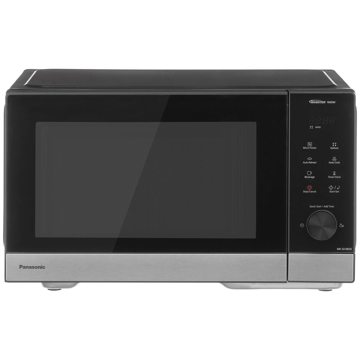 Panasonic 29Ltr 1000-Watt Inverter Microwave Black with Stainless Steel Trim- NN-SD38QSQPQ