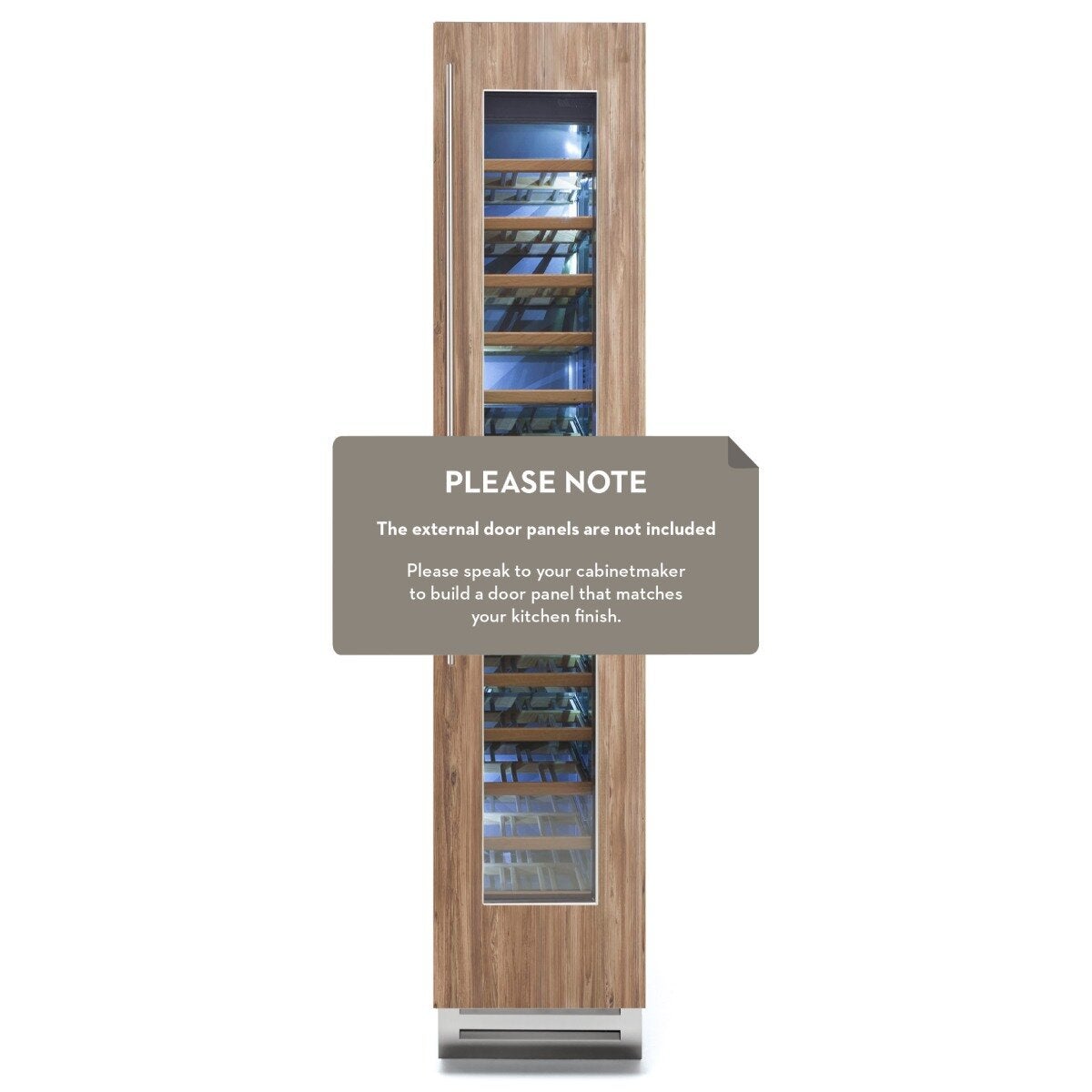 Fhiaba 45cm Fully Integrated Series Column Wine Cellar Right Hinge S4490FW6A