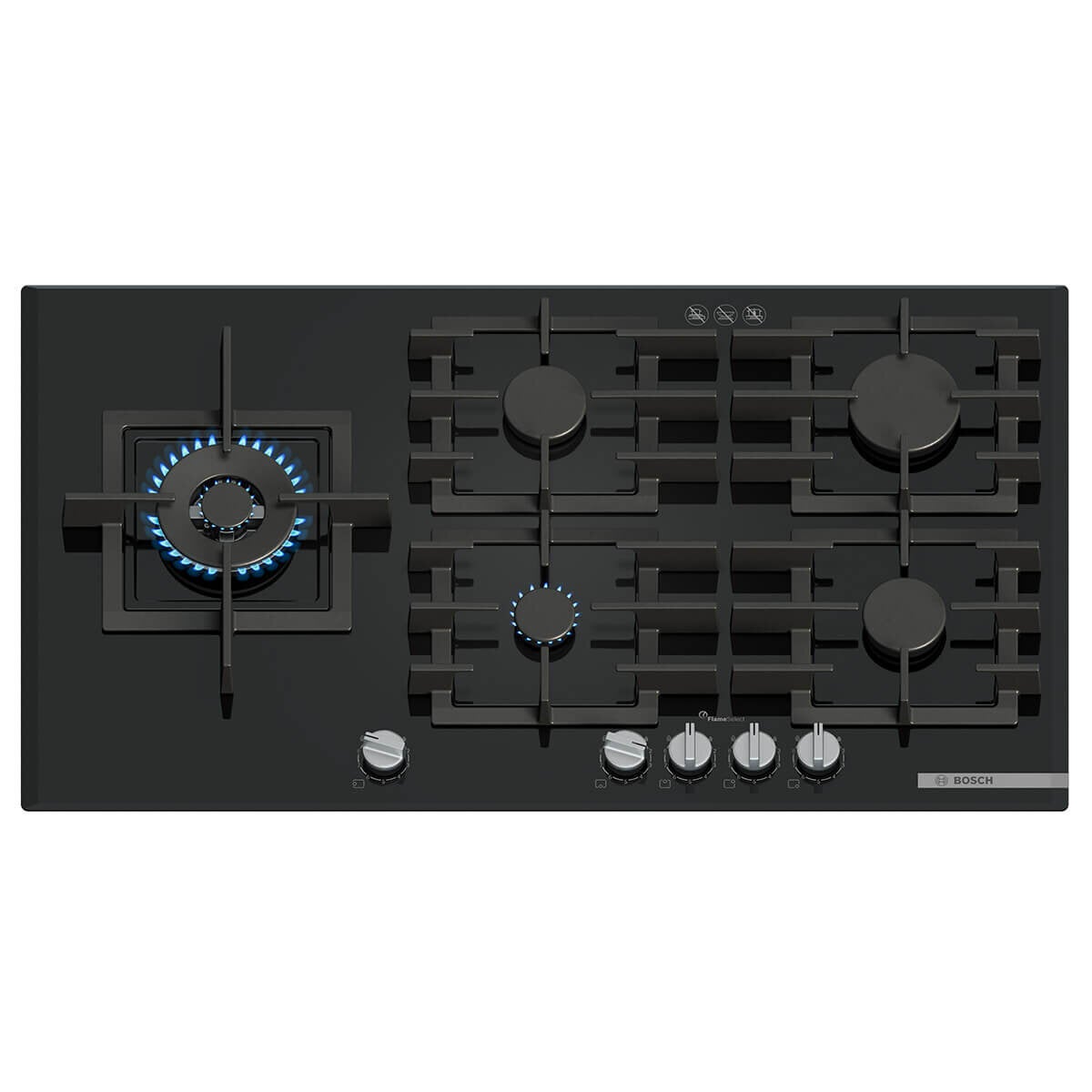 Bosch Series 6 90cm Gas Cooktop with Wok Burner PPM9A6I40A