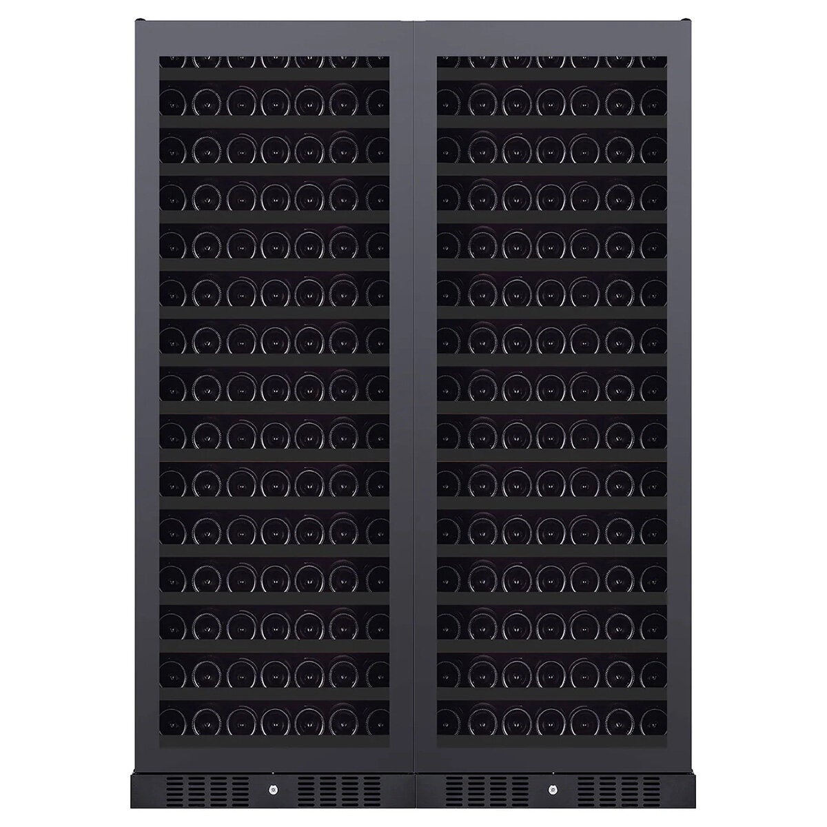 Grand Cru 366 Bottle Multi Zone Wine Fridges Black GCWF366MZBLK